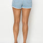 Side Chain Detailed Denim Shorts