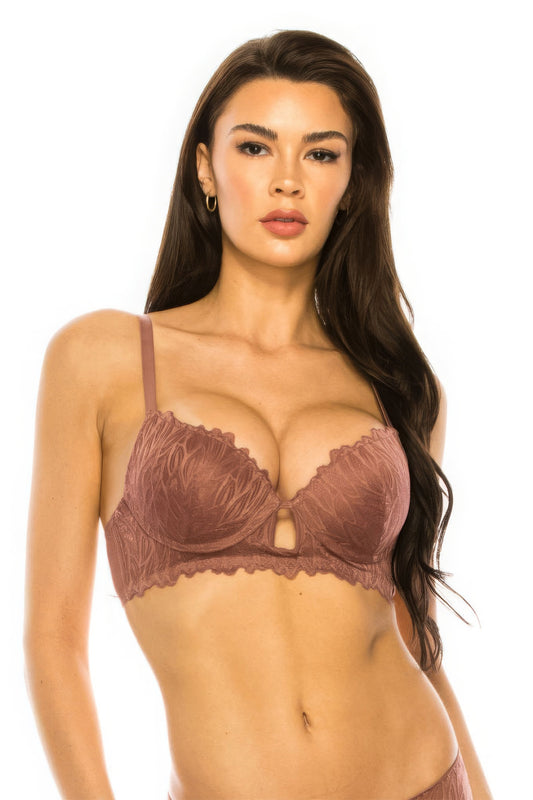 Coverage Lace Trim Bra