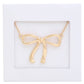 Bow Pendant Metal Necklace