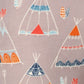 Teepee Print, High Rise, Fitted Leggings, With An Elastic Waistband