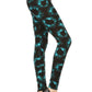 Tie Dye Rinted, Full Length, High Waisted Leggings