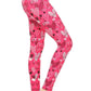 Heart Prints Printed, High Waisted Leggings