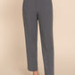 High Waist Pintuck Detail Long Pants