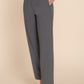 High Waist Pintuck Detail Long Pants