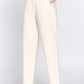 High Waist Pintuck Detail Long Pants