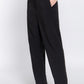 High Waist Pintuck Detail Long Pants