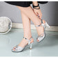 Summer High Heels Sandals Women Heeled Shoes Peep toe Fashion Brand Women Sandals Casual Lady Heels 6cm Gold Silver YX3422