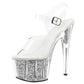 KNCOKARSummer new 15cm/ cm ultra high heel sandals and waterproof platform crystal shoes dinner princess dress shoes gold.