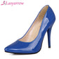 Lasyarrow Brand Shoes Woman High Heels Women Pumps Stiletto Thin Heel Pointed Toe Patent leather Zapatos Feminina Shallow RM040