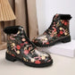 European and American Trendy Women's Shoes 2024 New Large Size Multi-color Printed Daily Versatile Women's Boots Zapatos Mujer