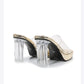 2023Transparent PVC Slippers Crystal Cup high-heeled Sexy Casual Shoes Plus Size  Women Open Toe Transparent Slippers