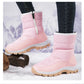 High-top Plus Velvet Women's Snow Boots Comfortable Non-slip Women Cotton Shoes Outdoor Waterproof Boots Warm Women Sports Shoes