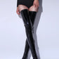 Size 46 Sexy High Heels Black Over The Knee Boots For Women With Side Zip 2024 New Winter Thigh High Boots Female Shoes