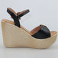 2024 New Open Head Platform Sandals Women Shoes 2024 Bow High Heels Wedges Sandals Ladies Elegant Office Sandals Gold