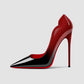 2024 New European and American Blue Purple Gradient 12cm Ultra High Heels Women's Slender Heels Sexy Pointy Large Red Sole Shoes