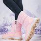 High-top Plus Velvet Women's Snow Boots Comfortable Non-slip Women Cotton Shoes Outdoor Waterproof Boots Warm Women Sports Shoes