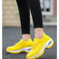 Women Casual Shoes Yellow Walk Shoes Arch Support Casual Sneakers Air Cushion Sport Running Shoes Breathable Autumn Sock Sneaker