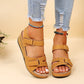 New 2024 Summer Casual Fish Mouth Sandals, Roman Style Sandals, Women Wear Velcro Casual Shoes, Beach Shoes