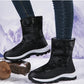 High-top Plus Velvet Women's Snow Boots Comfortable Non-slip Women Cotton Shoes Outdoor Waterproof Boots Warm Women Sports Shoes