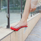 2023Transparent PVC Slippers Crystal Cup high-heeled Sexy Casual Shoes Plus Size  Women Open Toe Transparent Slippers