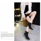 Bow Beige Short Botas Women's Stiletto Pointed Toe High-heeled 7CM Ankle Boots All-match Elastic Nude Shoes 2023 Spring/Autumn