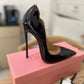 Curl upper women customize stilettos 8cm 10cm 12cm high heels pointed toe party dress club dance plus size 46 pumps QP042