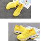 Women Casual Shoes Yellow Walk Shoes Arch Support Casual Sneakers Air Cushion Sport Running Shoes Breathable Autumn Sock Sneaker