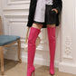 New Sexy Stiletto High Heels Over The Knee Long Boots Women Thigh High Boots Night-club Dancing Fetish Shoes Lady Big Size 45 46