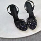 High Heels Women's Sandals Summer 2024 Dots Sandal Woman Women’s High Heel Slippers Luxury Women's Shoes on Offer Trend