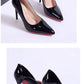 Plus Size Women Shoes Pointed Toe Pumps Patent Leather Dress High Heels Shoes Wedding Heeled Shoes Zapatos Mujer Women's Pumps