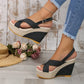 Women's Wedges Sandals Summer New Fashion Peep Toe Platform High Heel Women Shoes Sexy Party Dress Women Sandalias