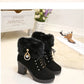 Suede Women Boots Winter Designer High Heels Shoes for Women 2024 New Short Plush High Platform Ankle Boots Elegant Botas Mujer