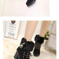 Suede Women Boots Winter Designer High Heels Shoes for Women 2024 New Short Plush High Platform Ankle Boots Elegant Botas Mujer