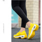 Women Casual Shoes Yellow Walk Shoes Arch Support Casual Sneakers Air Cushion Sport Running Shoes Breathable Autumn Sock Sneaker