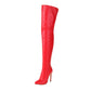 New Sexy Stiletto High Heels Over The Knee Long Boots Women Thigh High Boots Night-club Dancing Fetish Shoes Lady Big Size 45 46