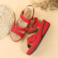 New 2024 Summer Casual Fish Mouth Sandals, Roman Style Sandals, Women Wear Velcro Casual Shoes, Beach Shoes