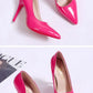 Plus Size Women Shoes Pointed Toe Pumps Patent Leather Dress High Heels Shoes Wedding Heeled Shoes Zapatos Mujer Women's Pumps