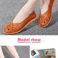 New Women Sandals Fashion Soft Sole Flat Heel Women Hollow Flat Shoes Woman Genuine Leather Shoes Female Casual 2023