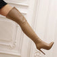 New Sexy Stiletto High Heels Over The Knee Long Boots Women Thigh High Boots Night-club Dancing Fetish Shoes Lady Big Size 45 46