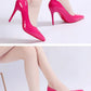 Plus Size Women Shoes Pointed Toe Pumps Patent Leather Dress High Heels Shoes Wedding Heeled Shoes Zapatos Mujer Women's Pumps