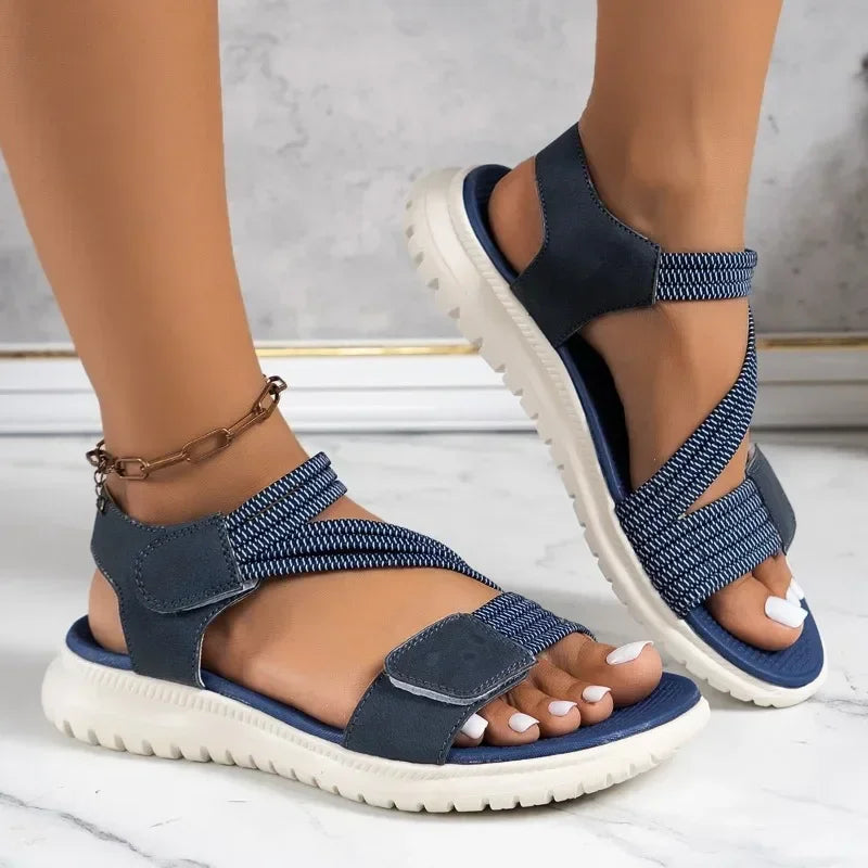 Women's Sandals 2024 Fashion Solid Color Creative Women's Shoes High Quality Light Simple Outdoor Comfortable Women's Sandals