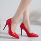 Plus Size Women Shoes Pointed Toe Pumps Patent Leather Dress High Heels Shoes Wedding Heeled Shoes Zapatos Mujer Women's Pumps