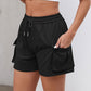 Drawstring Elastic Waist Shorts with Pockets