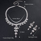 Fashion Rhinestone Jewelry Set Women's Handmade