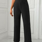 High Waist Straight Leg Pants