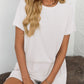 Mandy Round Neck Short Sleeve Top and Shorts Set