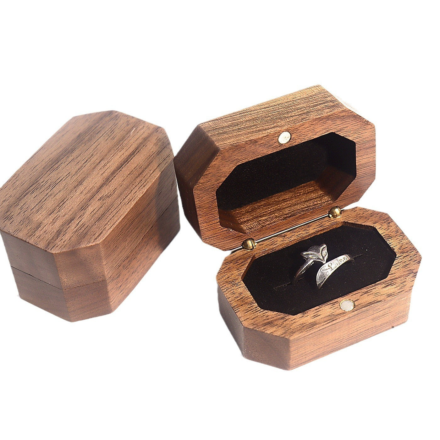 Retro Black Walnut Wooden Jewelry Box Jewelry Storage Box