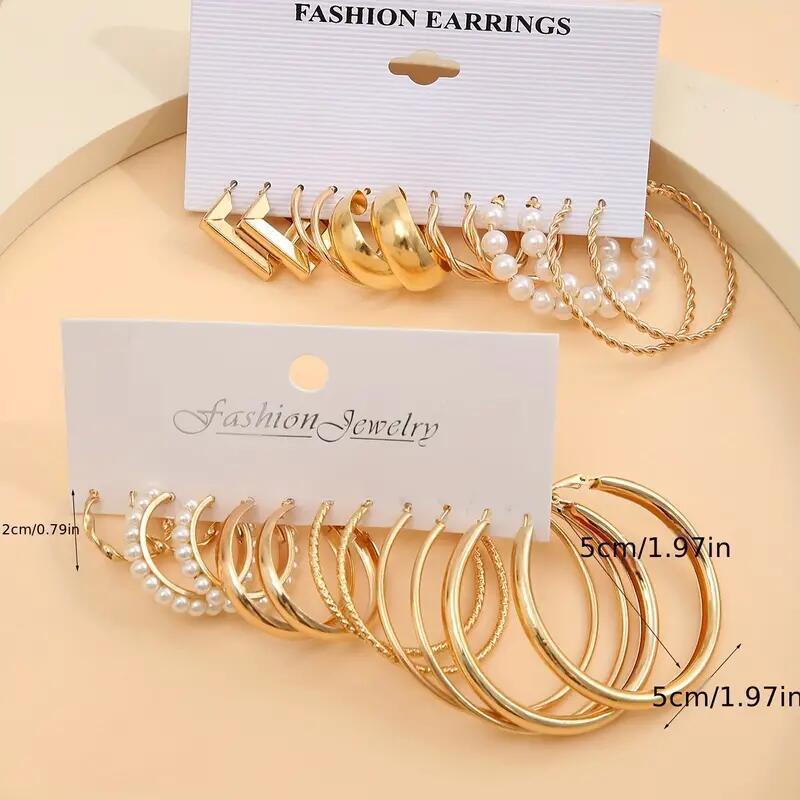 Women's Creative Simple Elegant Ring Earrings Suit