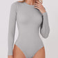 Round Neck Long Sleeve Bodysuit