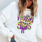 MARDI GRAS Round Neck Long Sleeve Sweatshirt